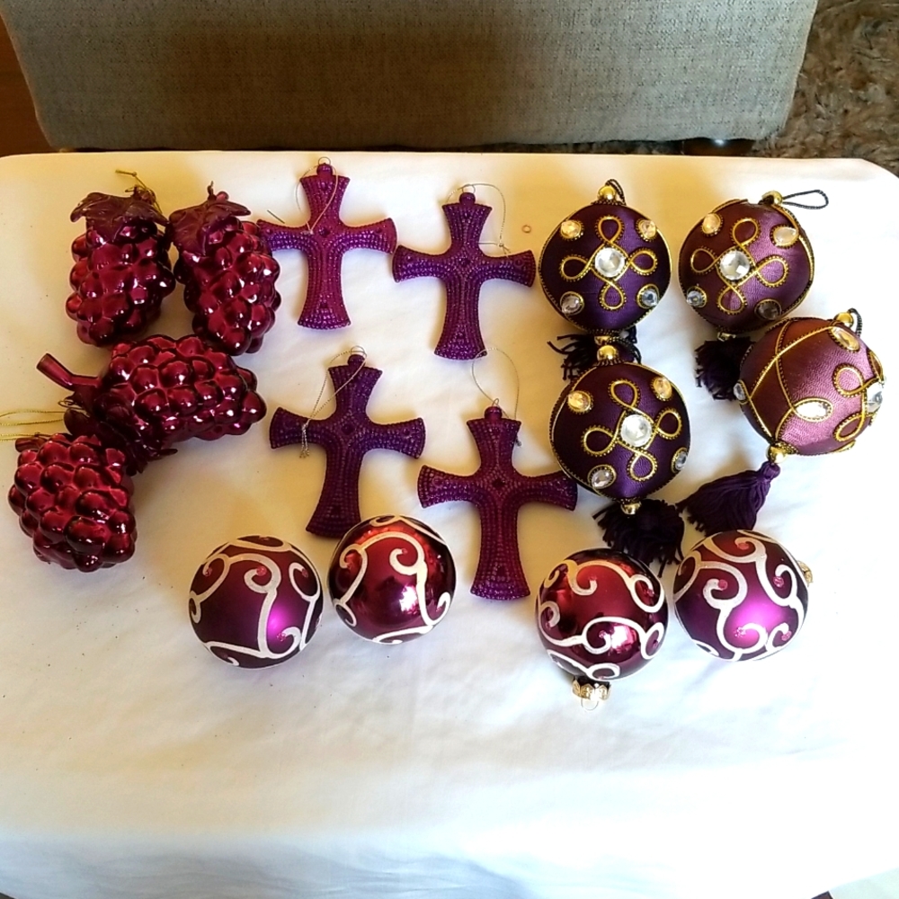 Purple ornaments